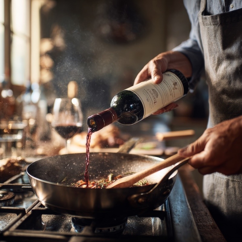 How to deglaze a pan for making sauces.