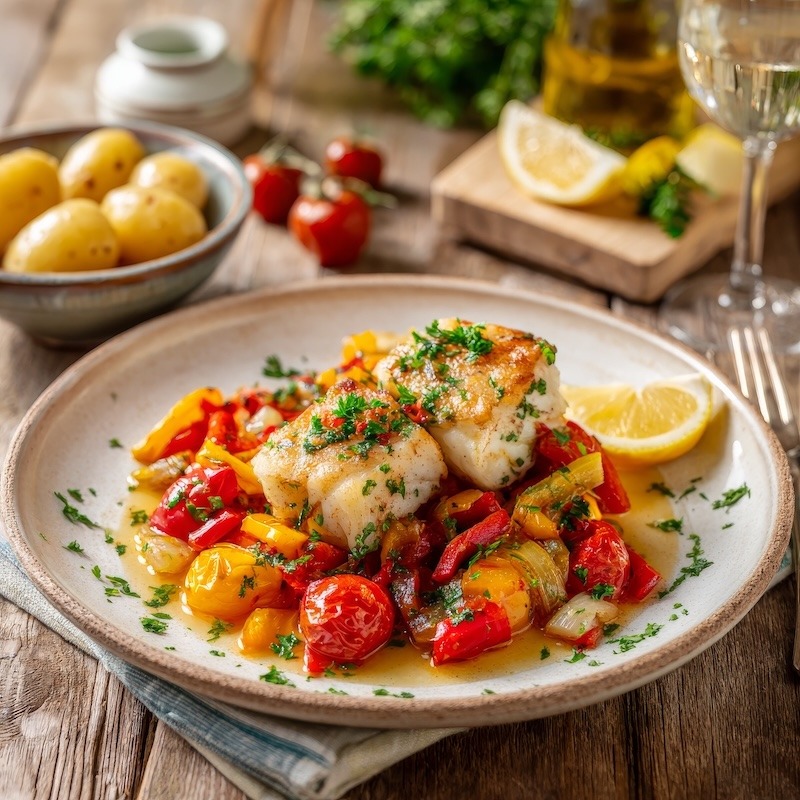 Cod Portuguese with Sherry Recipe